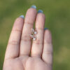 Delicate Dewdrop Diamond Stud Earrings